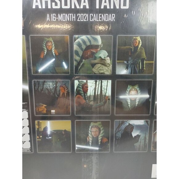 Star Wars The Mandalorian Ahsoka Tano Disney Lucasfilm 2021 Wall Calendar - Picture 3 of 8